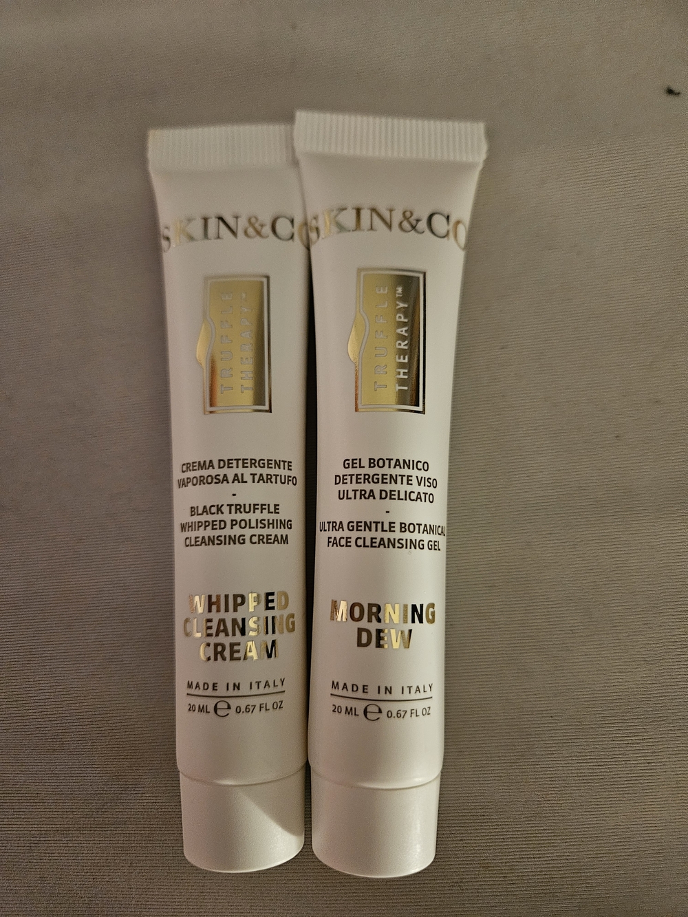 Skin & Co White & Gold Whipped Cleansing Cream and Morning Dew Gel Duo